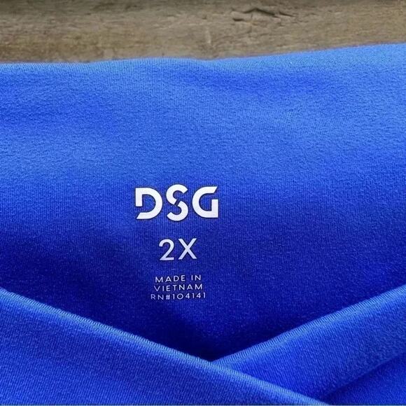 DSG leggings, blue crisscross front size 2X - Picture 5 of 5